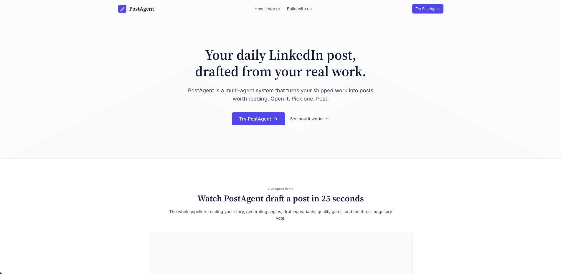 AI Agent for LinkedIn Content — PostAgent